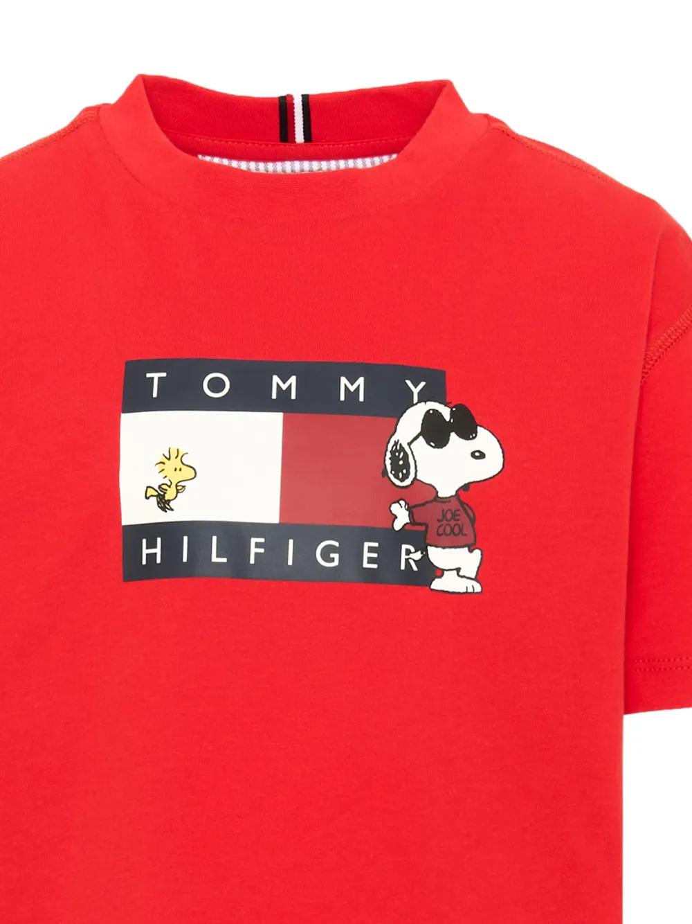 Tommy Hilfiger Junior x Peanuts Flag T-shirt met logo-print Rood