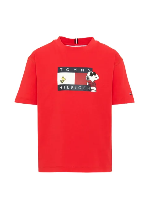 Tommy Hilfiger Junior x Peanuts Flag logo-print T-shirt