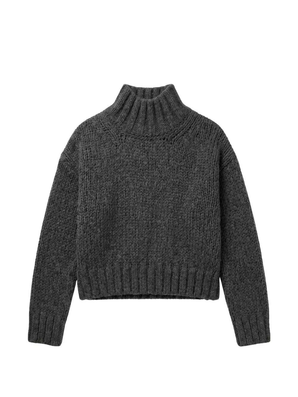 Roberto Collina chunky-knit mock-neck sweater Grijs
