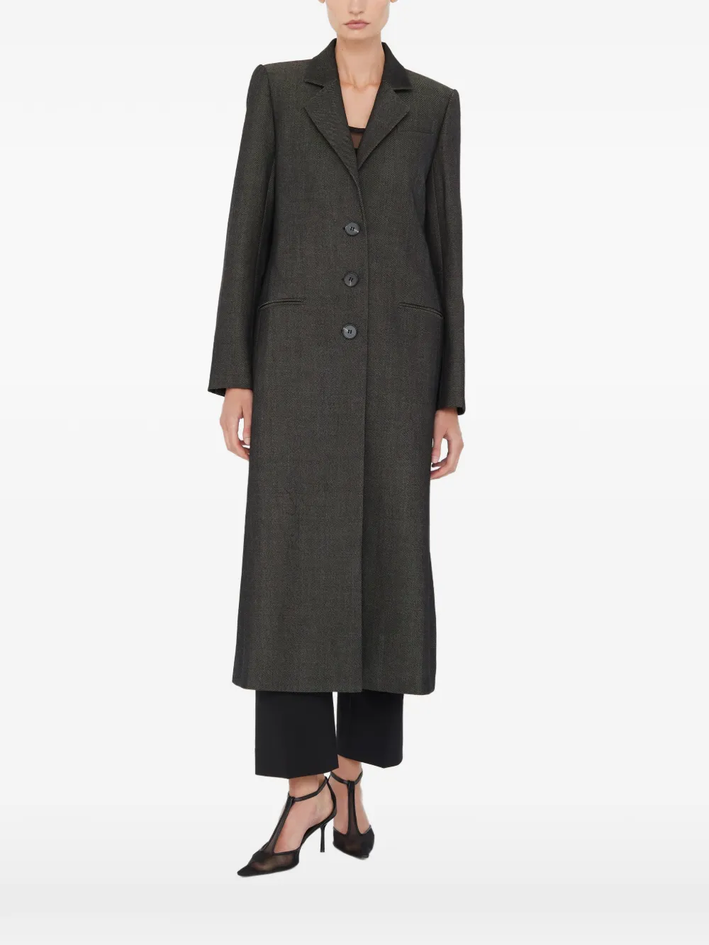 Christopher Esber Talus single-breasted coat - Grey