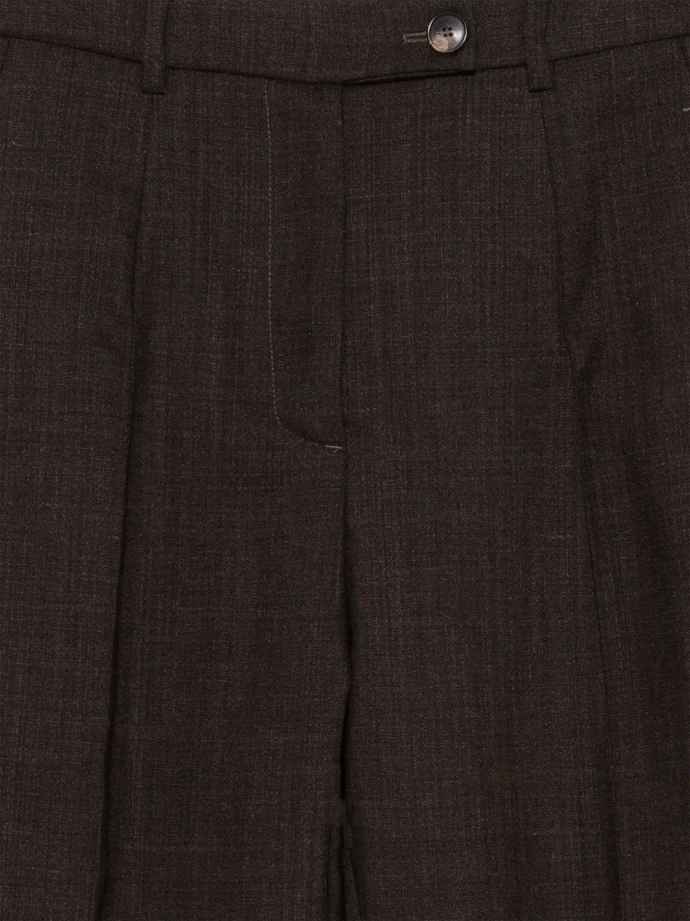 Tela pleated wool trousers Bruin