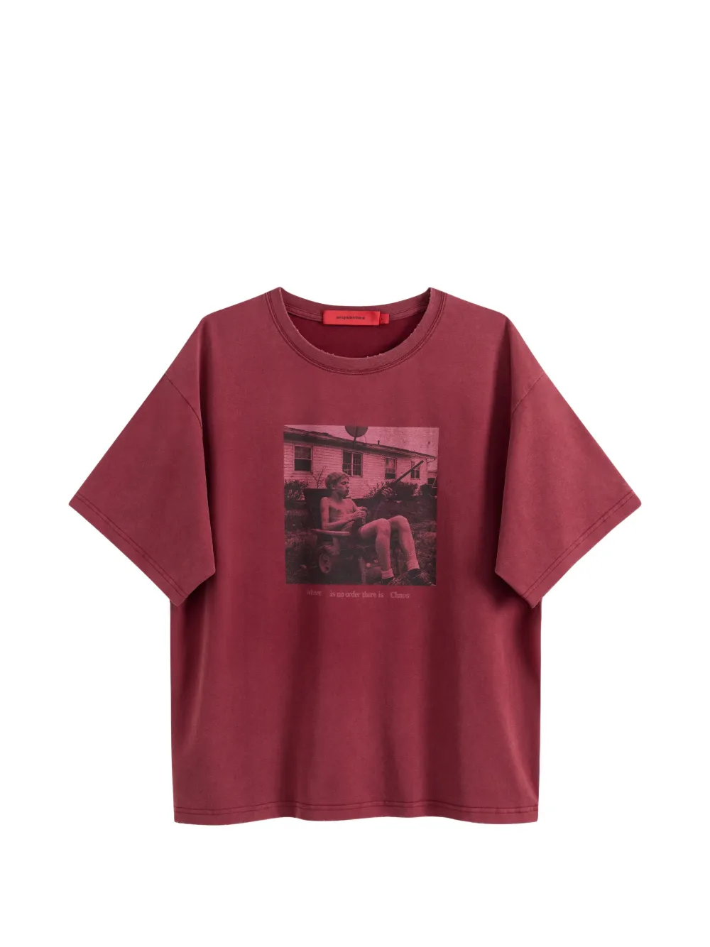 ACUPUNCTURE 1993 Lord Gun Tee graphic-print cotton T-shirt - Rouge