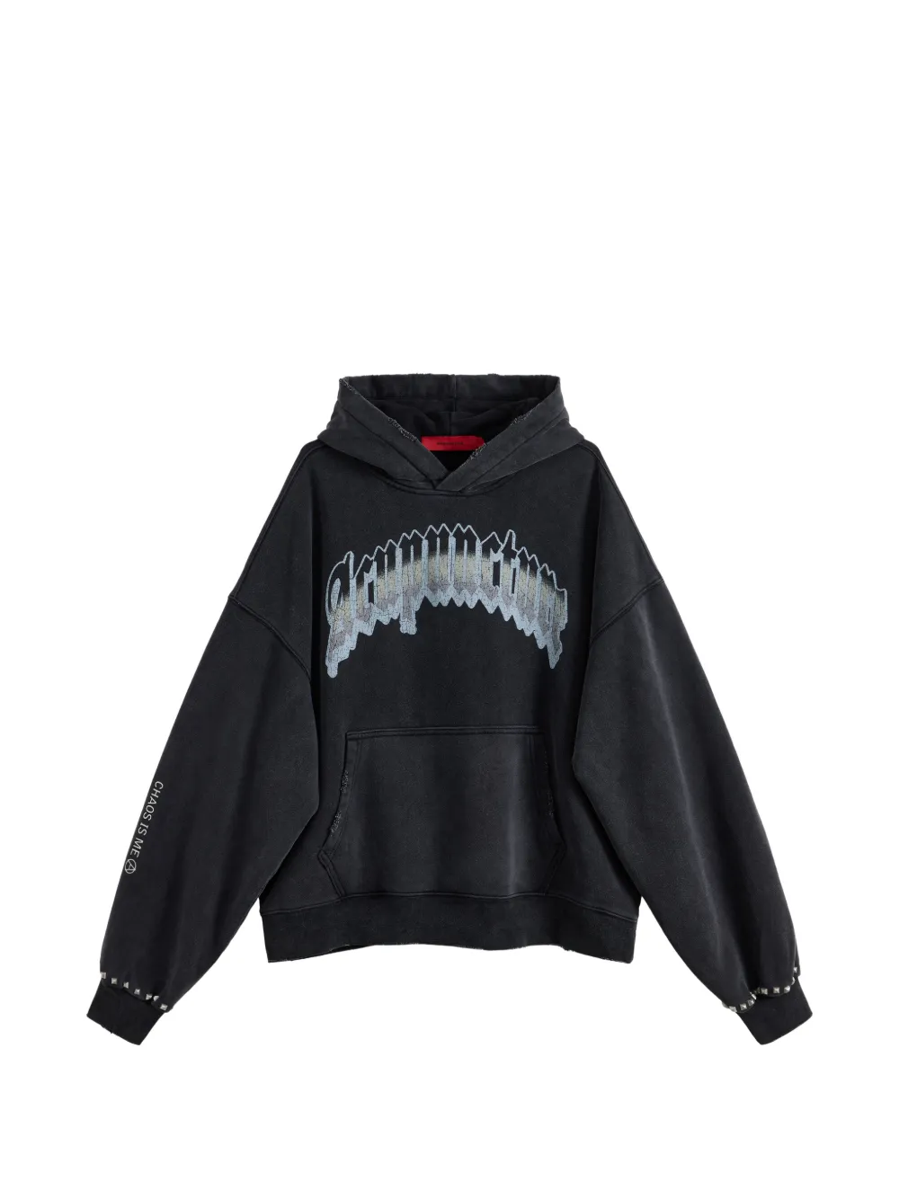 ACUPUNCTURE 1993 graphic-print stud-embellished hoodie