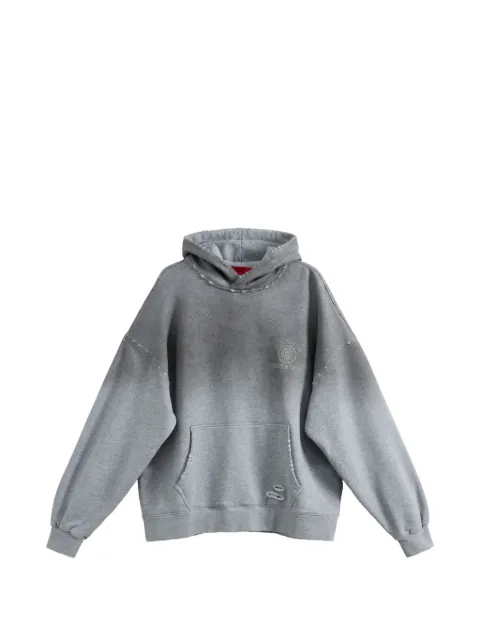 ACUPUNCTURE 1993 distressed gradient-effect hoodie