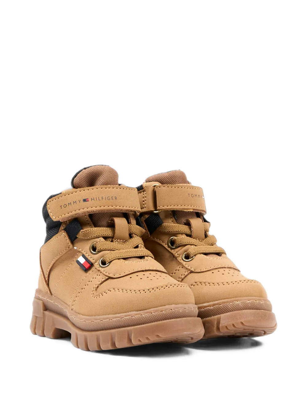 Tommy Hilfiger Junior touch-strap ankle boots - Toni neutri