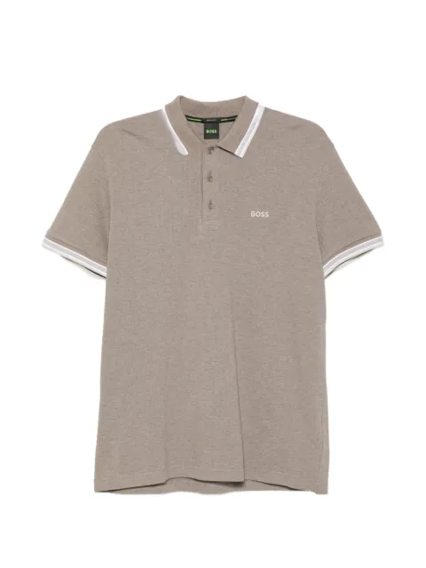 BOSS Polo con logo ricamato