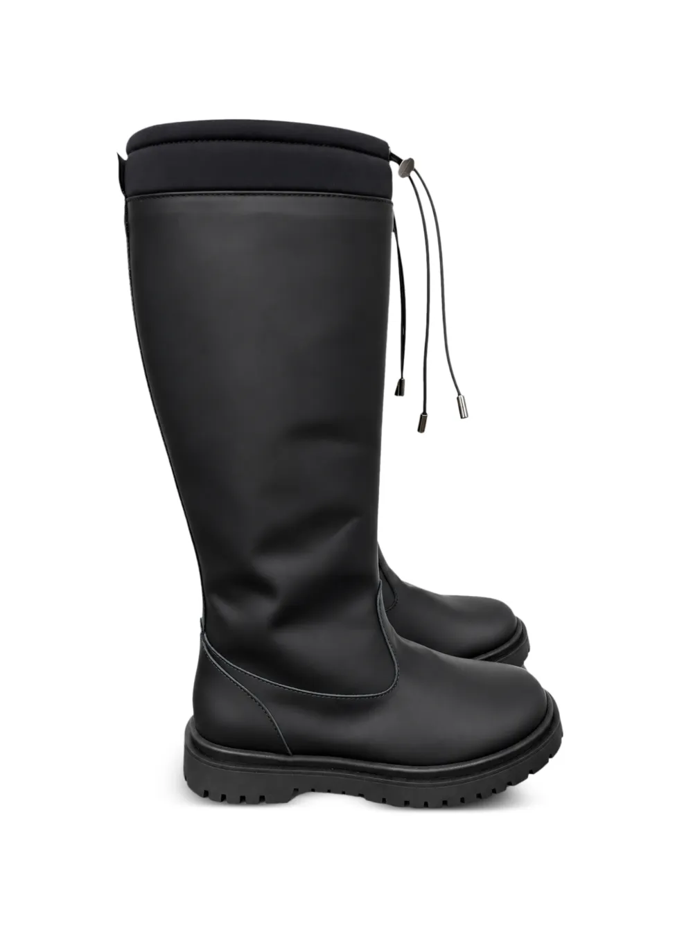 Douuod Kids drawstring rubber boots - Nero