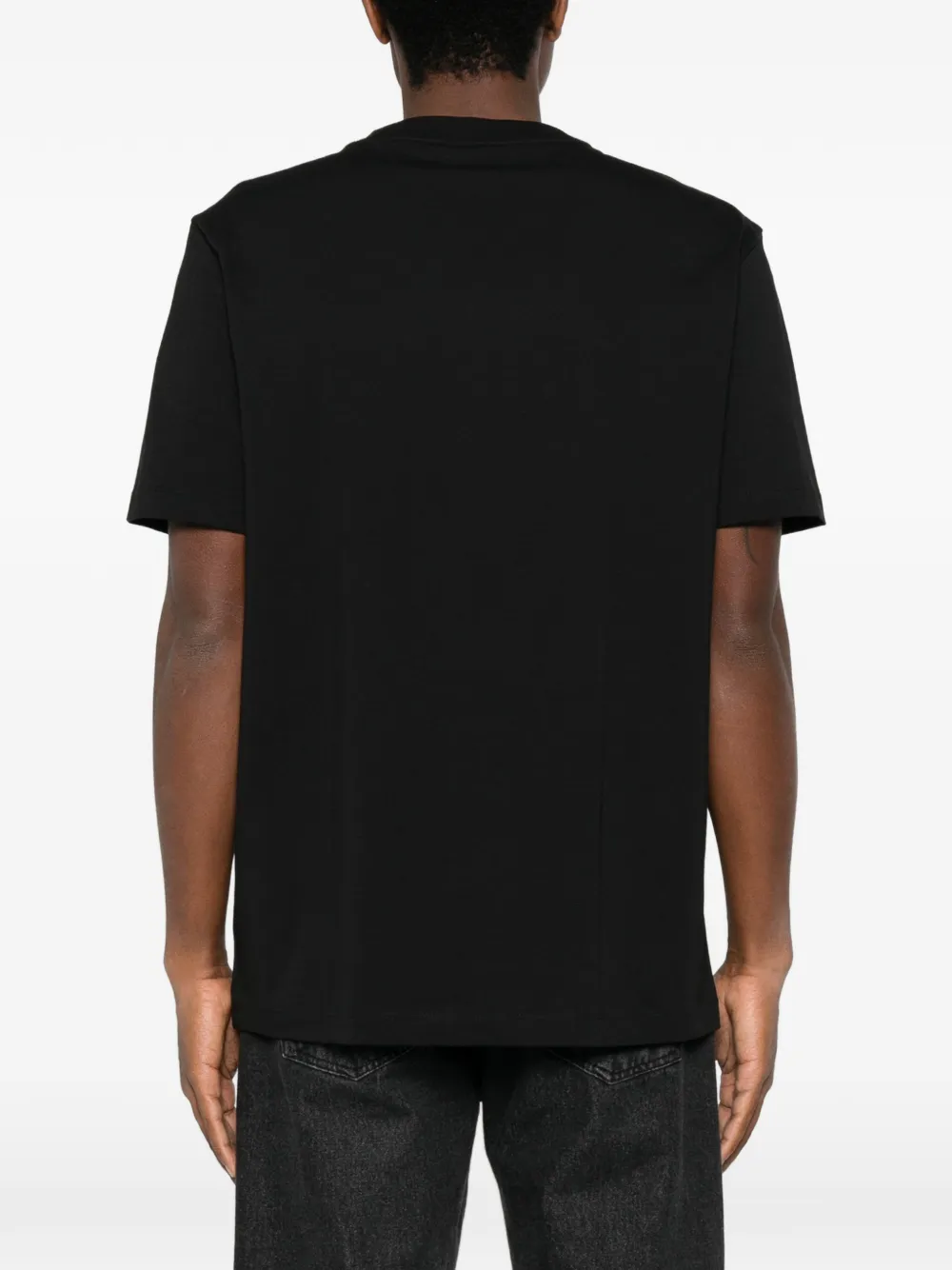 HUGO graphic-print T-shirt Zwart