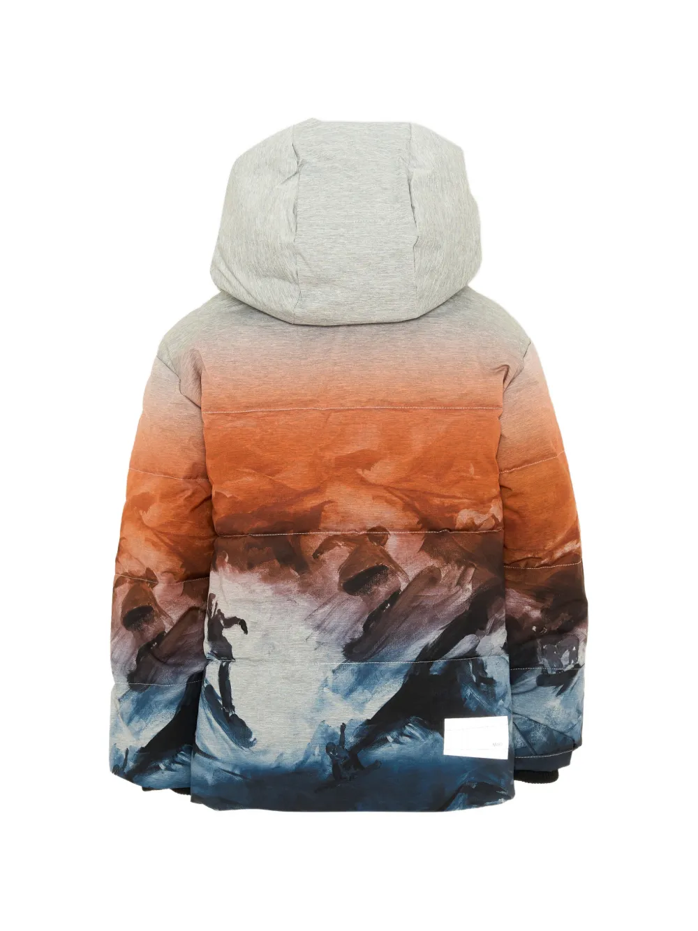 Molo Hilo graphic-print padded jacket Oranje