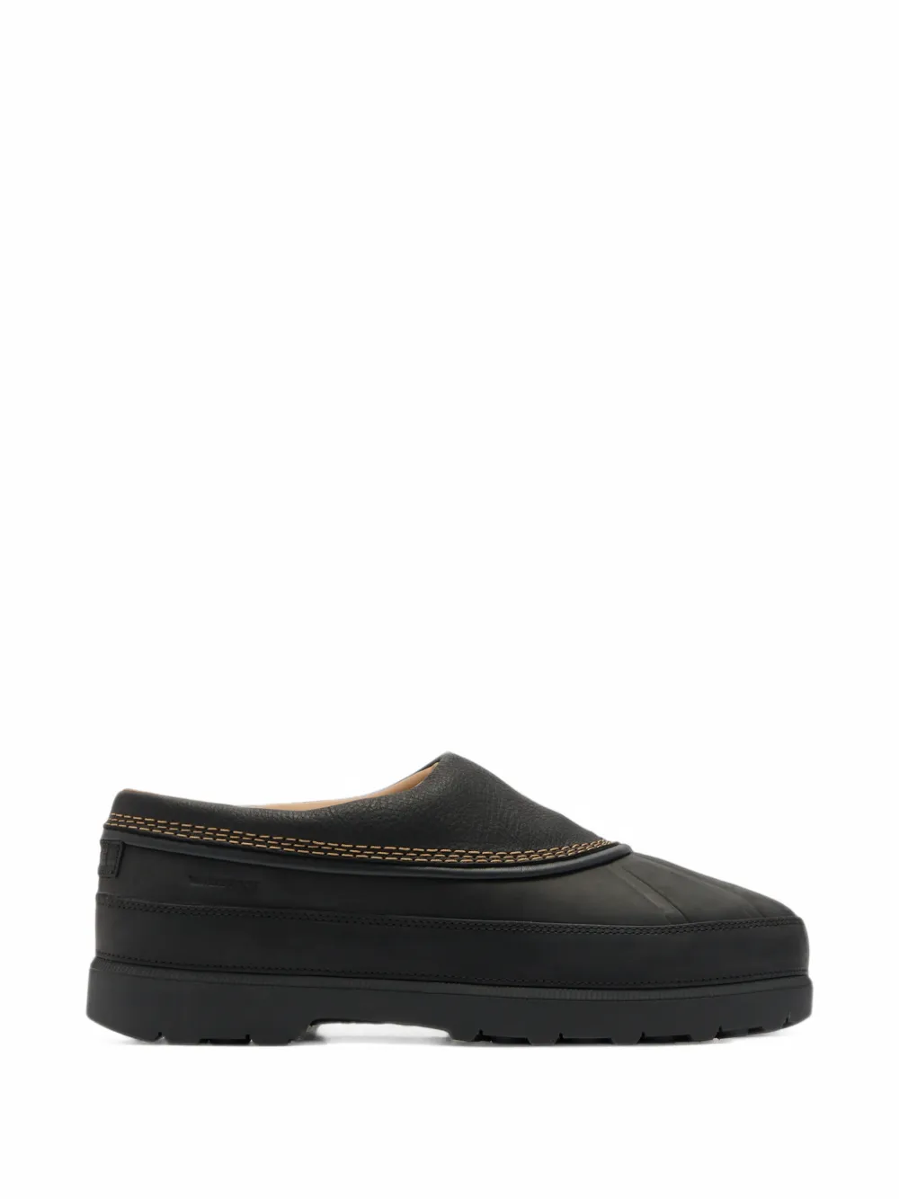 SOREL Ambler contrast-stitched leather mules - Schwarz