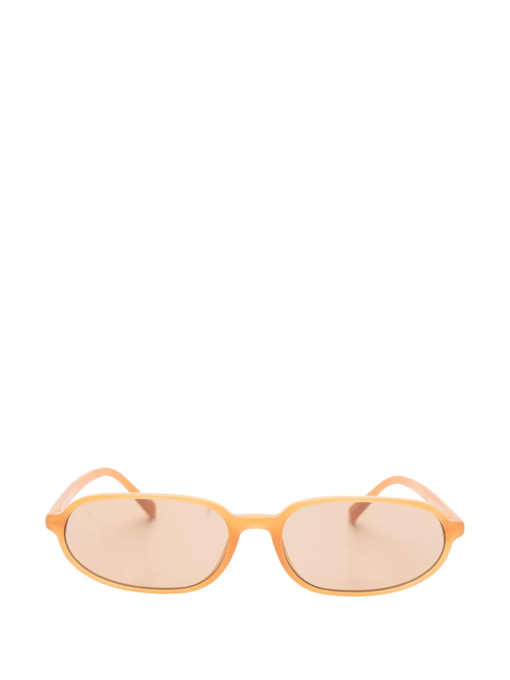 Jacquemus oval-frame sunglasses - Marrone