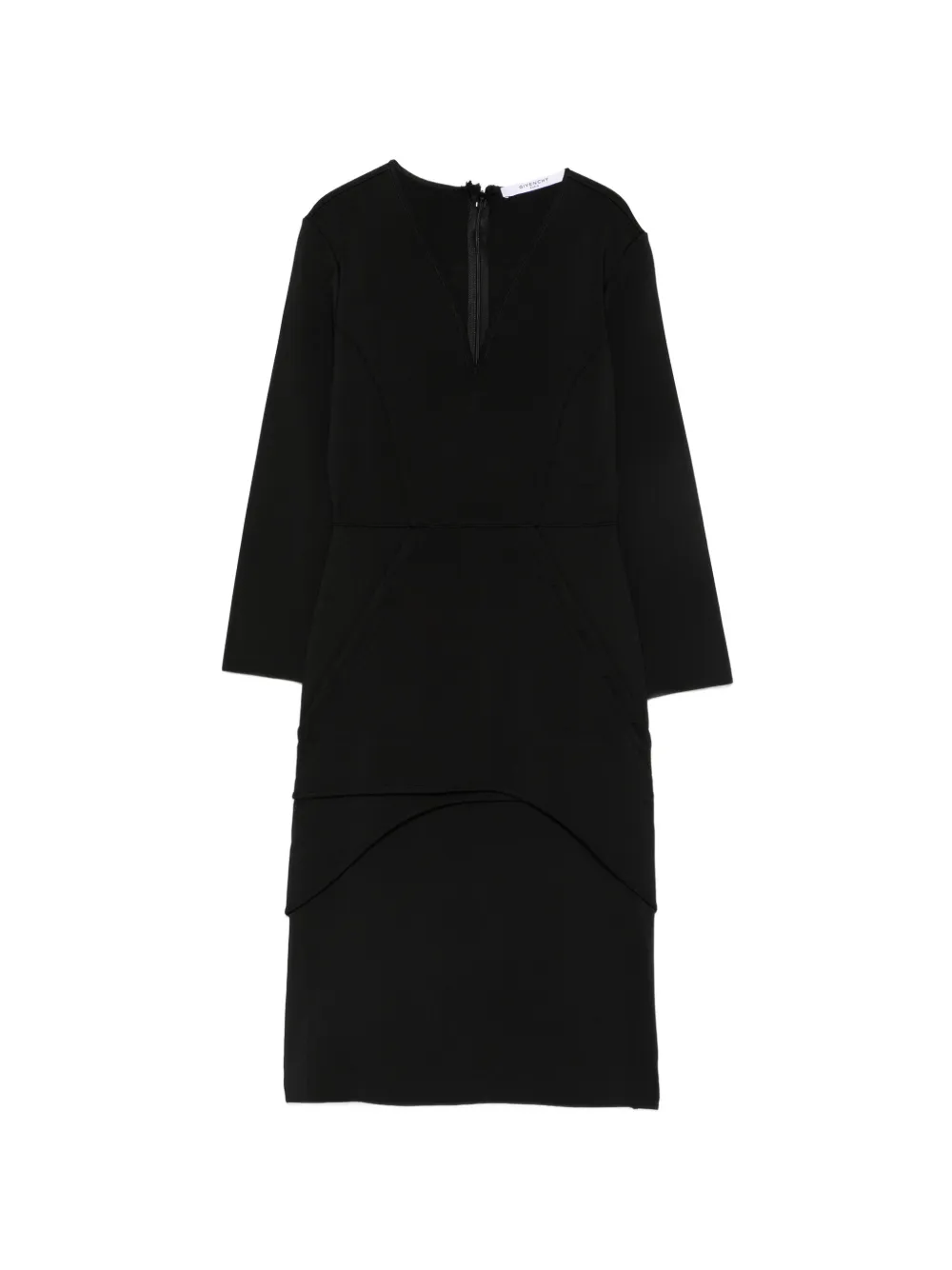 Givenchy Pre-Owned Abito a strati con scollo a V anni 2010 - Nero