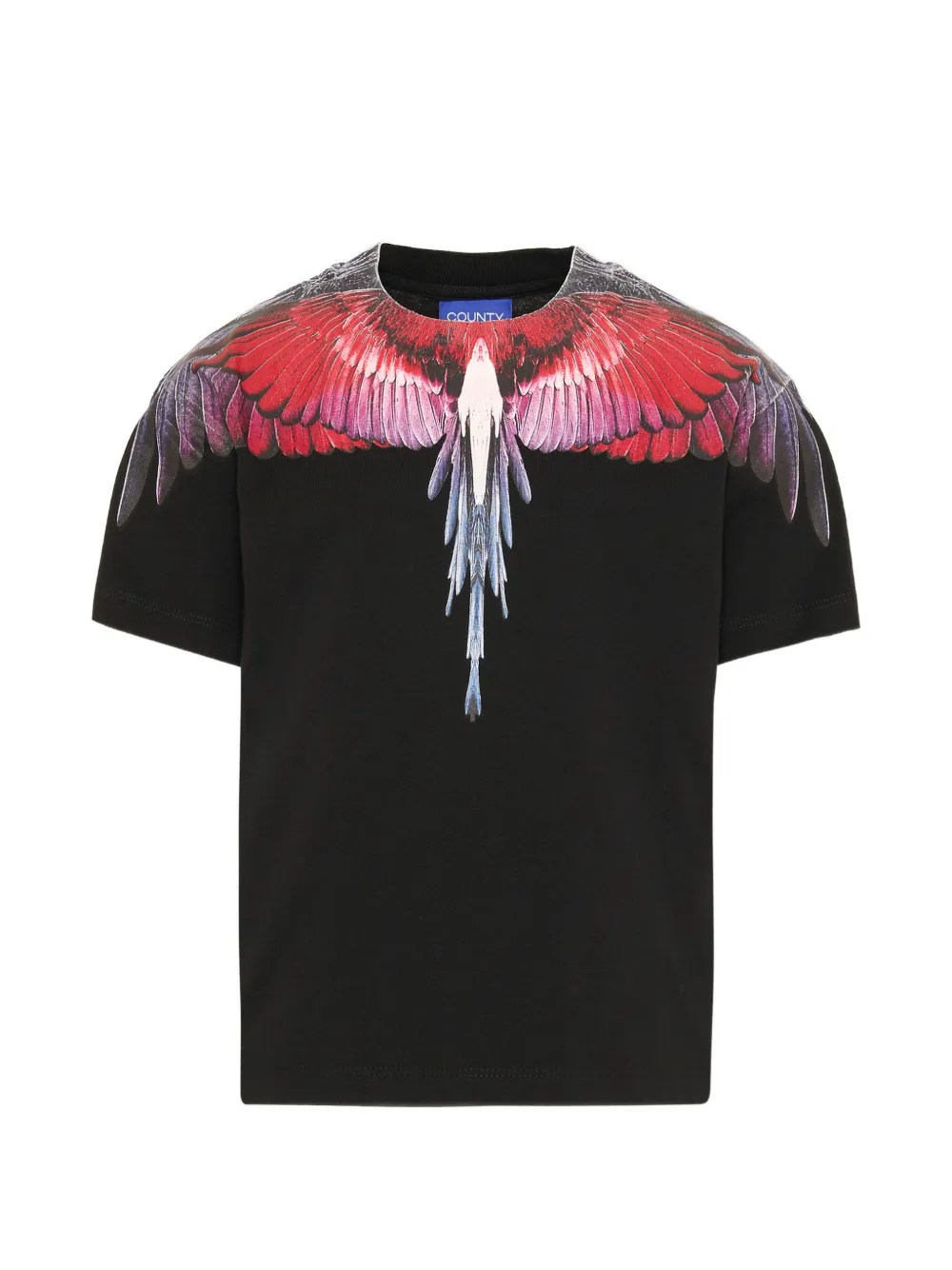 COUNTY OF MILAN KIDS Wings-print T-shirt - Nero