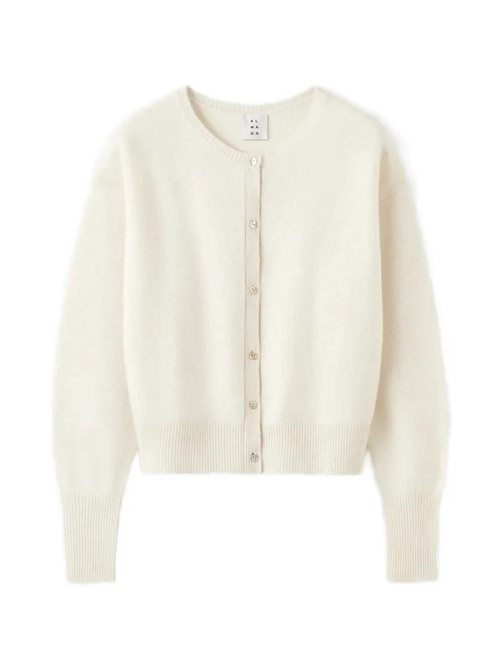 Almada Label Coco Wool Cardigan In White
