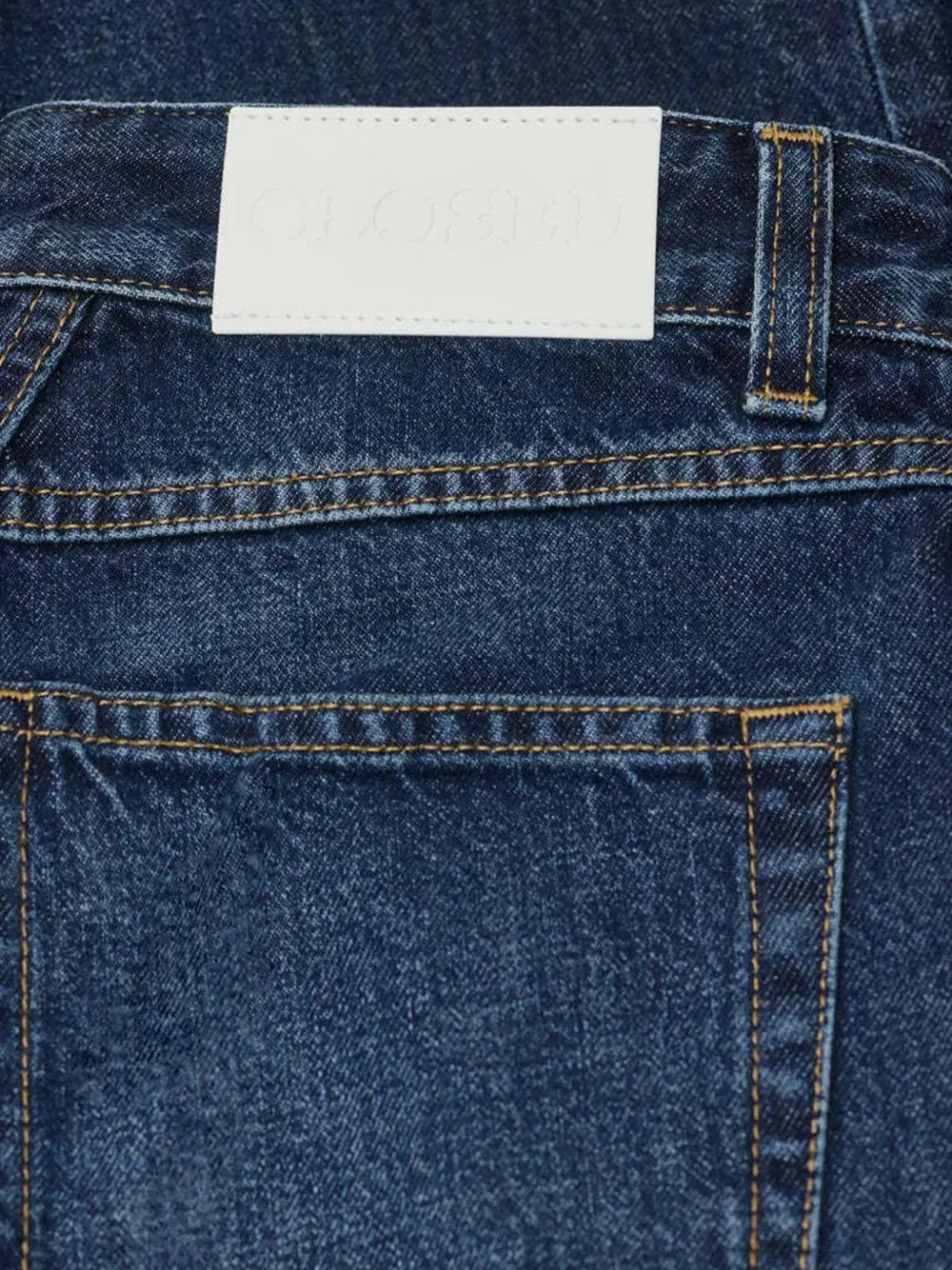 Closed Jayla jeans met wijde pijpen en logo-patch Blauw