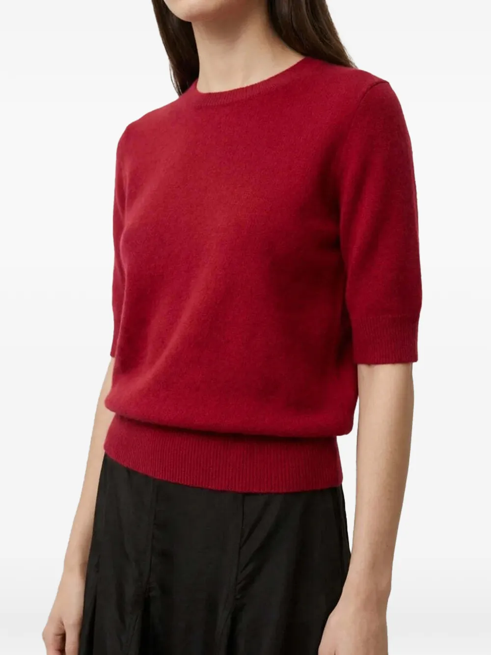 Herskind Wool Elbow-length Sweater In Red