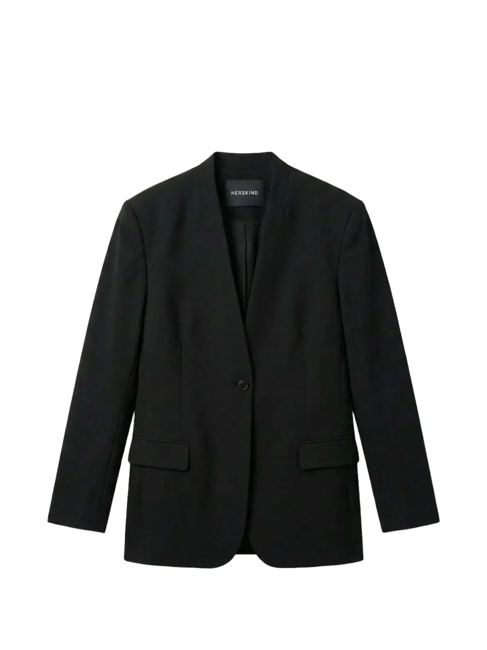 Herskind Clarissa Detachable-tie Blazer In Black