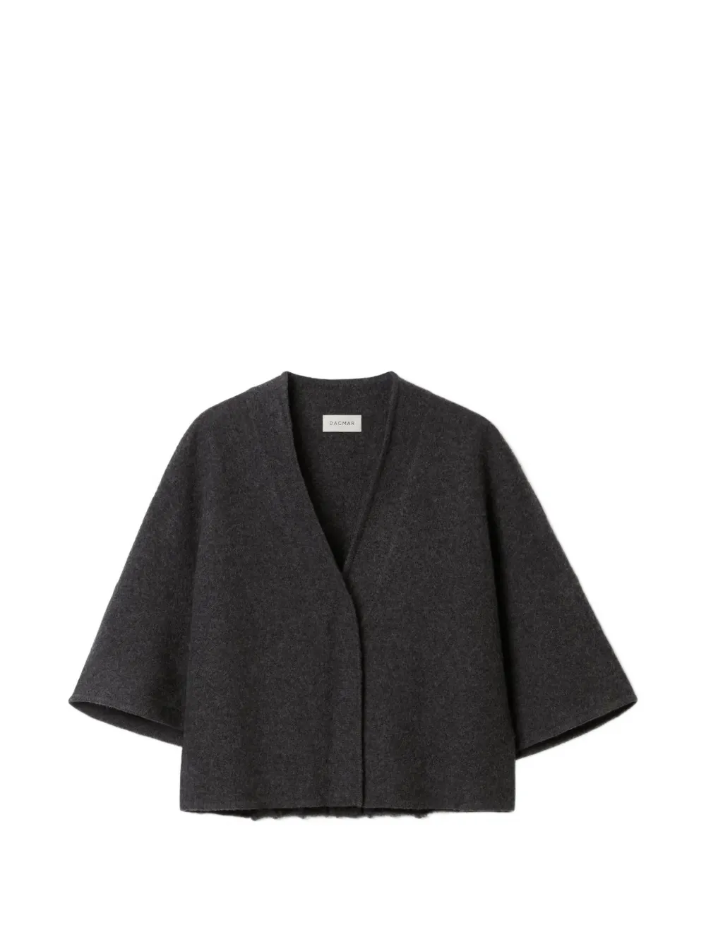 House Of Dagmar cardigan crop en laine à col v - Gris House Of Dagmar cardigan crop en laine à col v - Gris