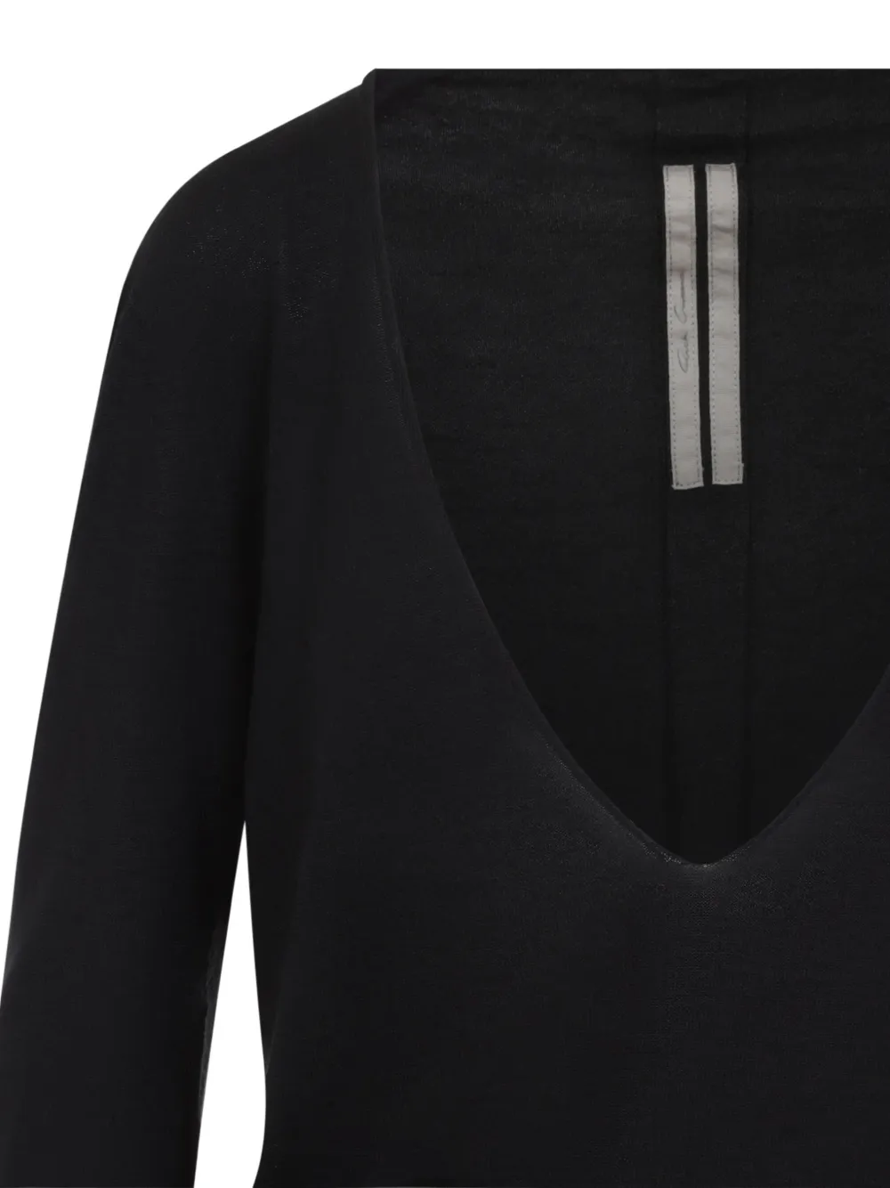 Rick Owens Extreme V-neck pull Zwart