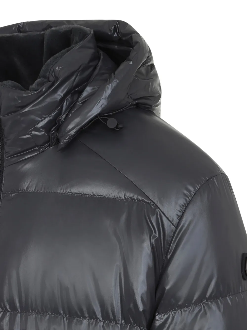 Moose Knuckles reversible hooded puffer jacket Zwart