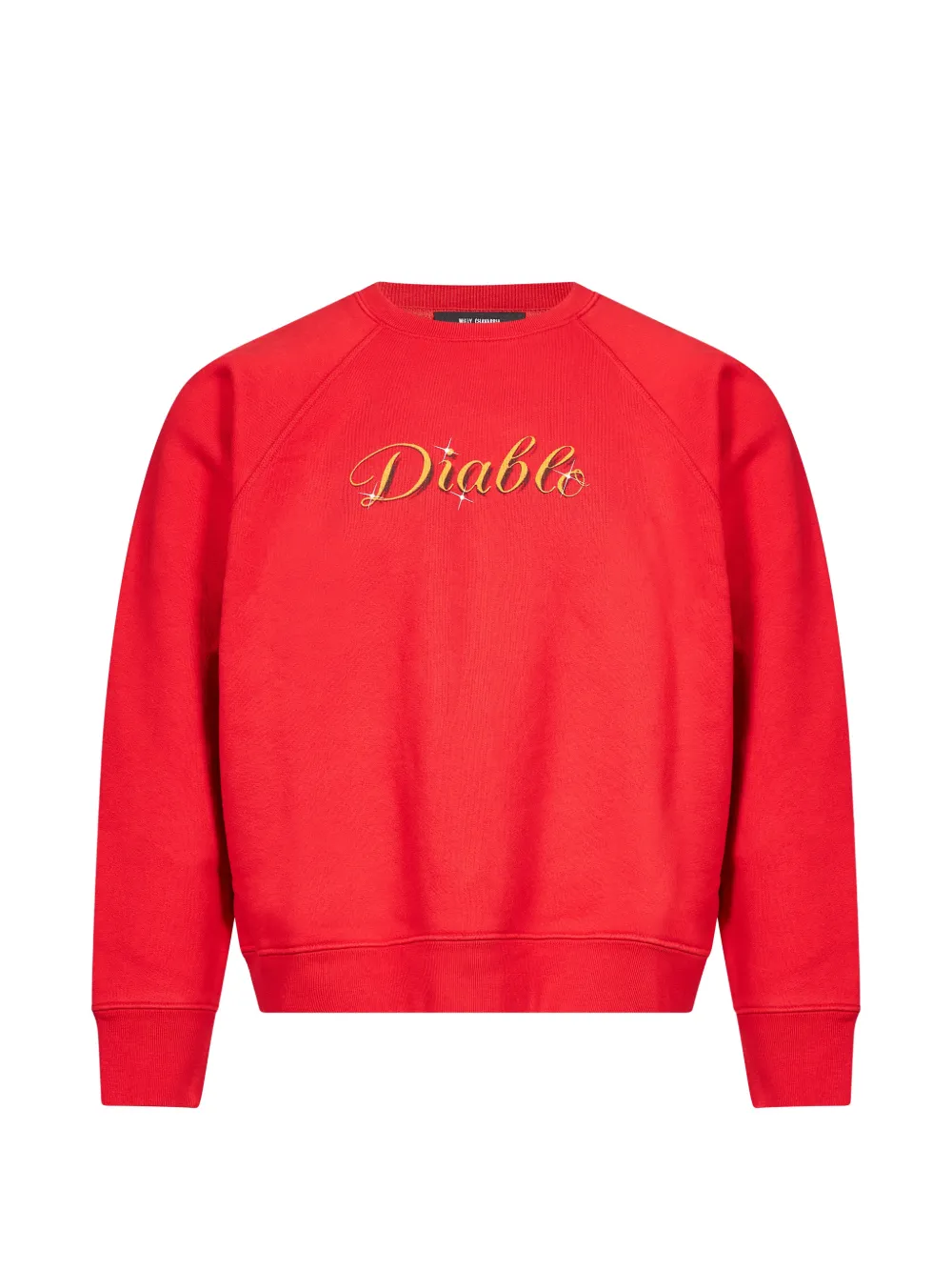 Willy Chavarria Diablo raglan-sleeve sweatshirt - Rosso
