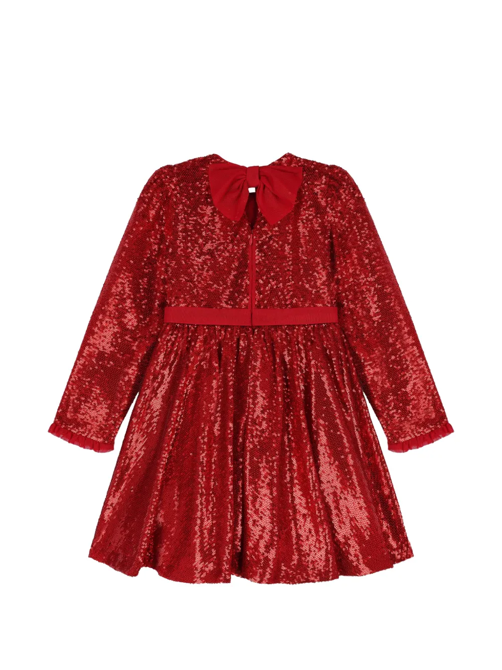 Abel & Lula Jurk verfraaid met pailletten en strik-detail Rood