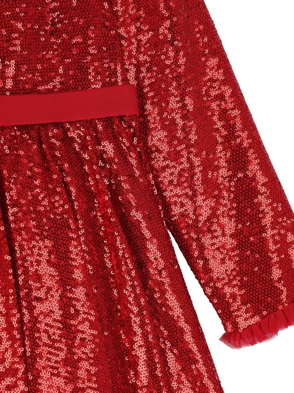 Abel & Lula Jurk verfraaid met pailletten en strik-detail Rood