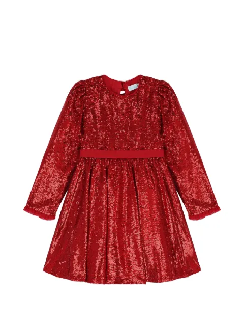 Abel & Lula sequin-embellished bow-detail dress