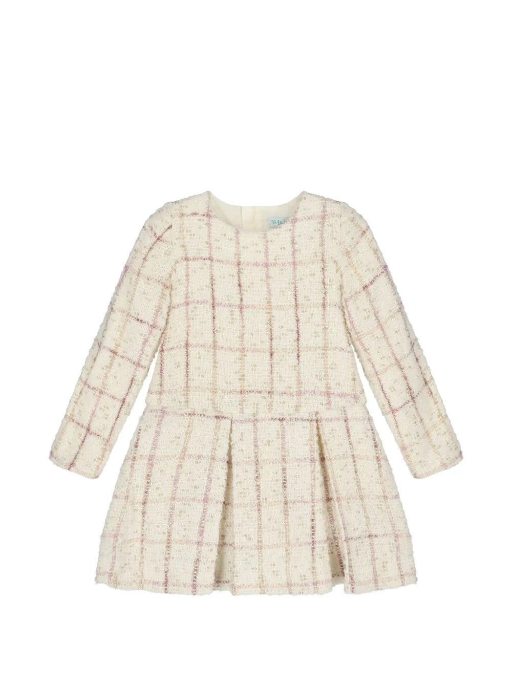 Abel & Lula pleated long-sleeve dress - Blanc Abel & Lula pleated long-sleeve dress - Blanc