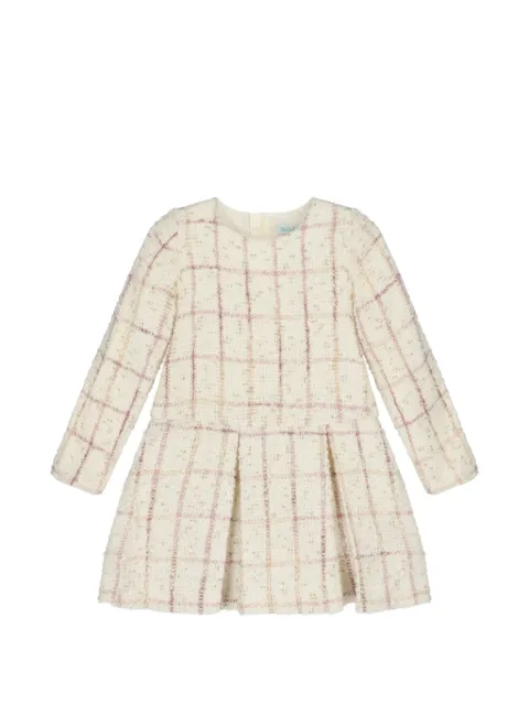 Abel & Lula pleated long-sleeve dress
