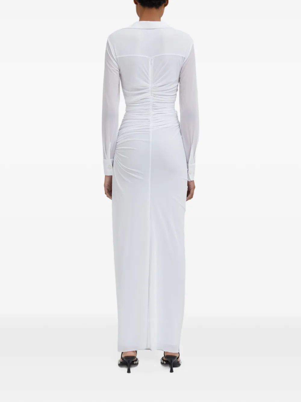 Christopher Esber Venus Plunge maxi-jurk Wit