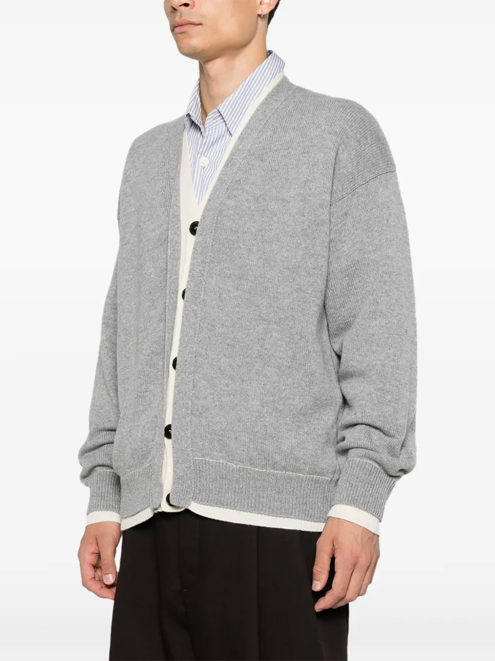 AMARÁNTO Vest met gelaagd effect Grijs