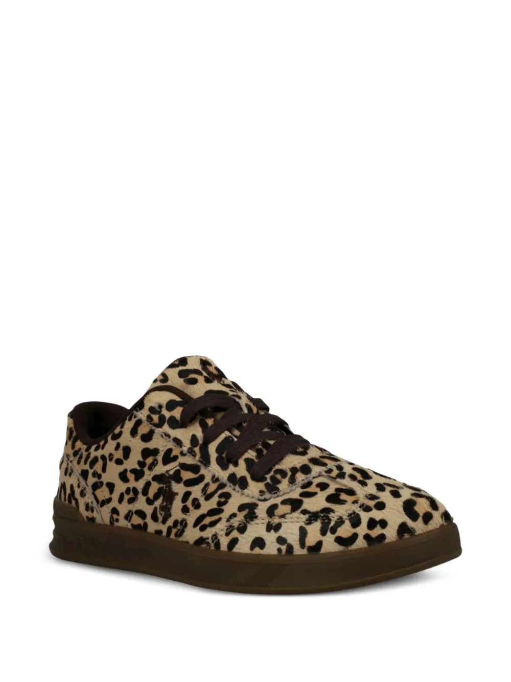 POLO RALPH LAUREN KIDS leopard-print sneakers - Toni neutri