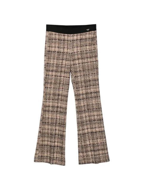 Cambio Francis checked elasticated-waistband trousers