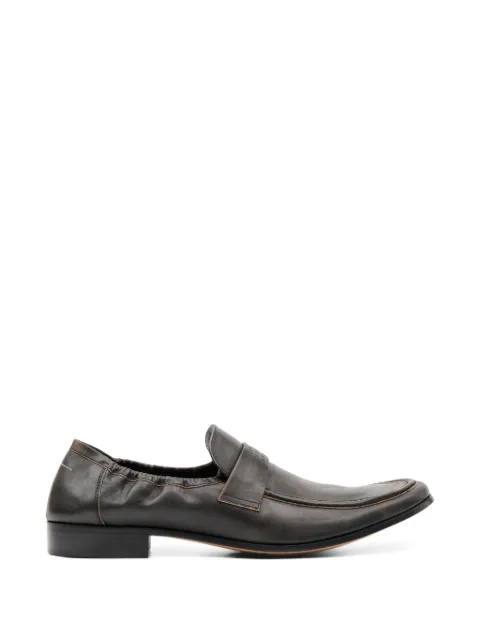 MM6 Maison Margiela Swing-toe leather loafers