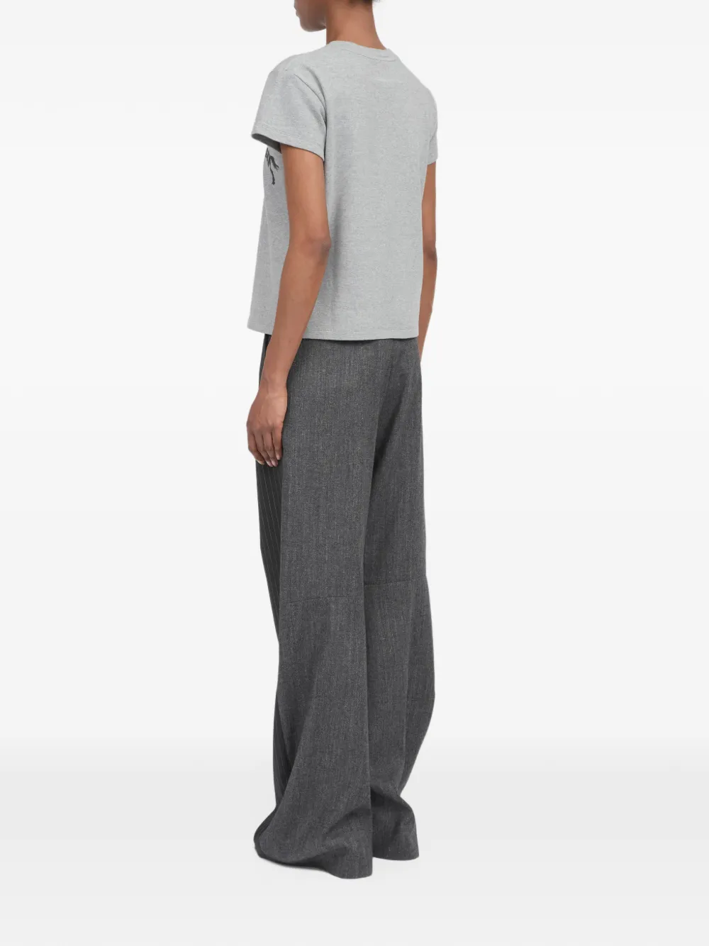 MM6 Maison Margiela T-shirt met grafische print Grijs