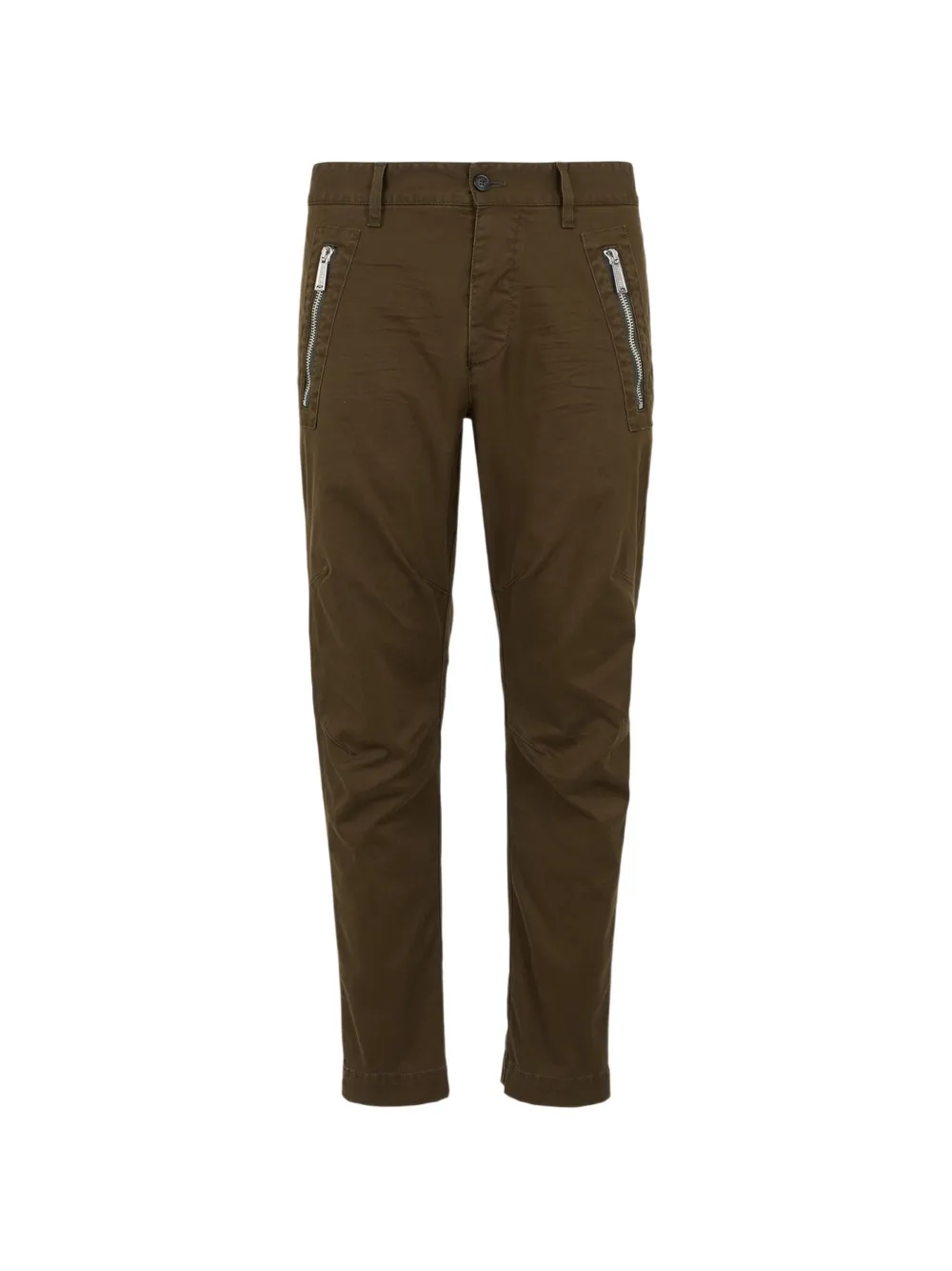 DSQUARED2 zipped chino trousers Groen