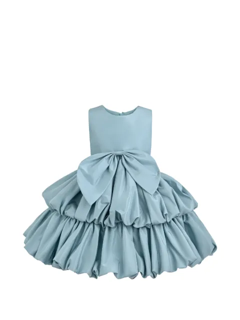 Tulleen Marina bow-detail tiered dress