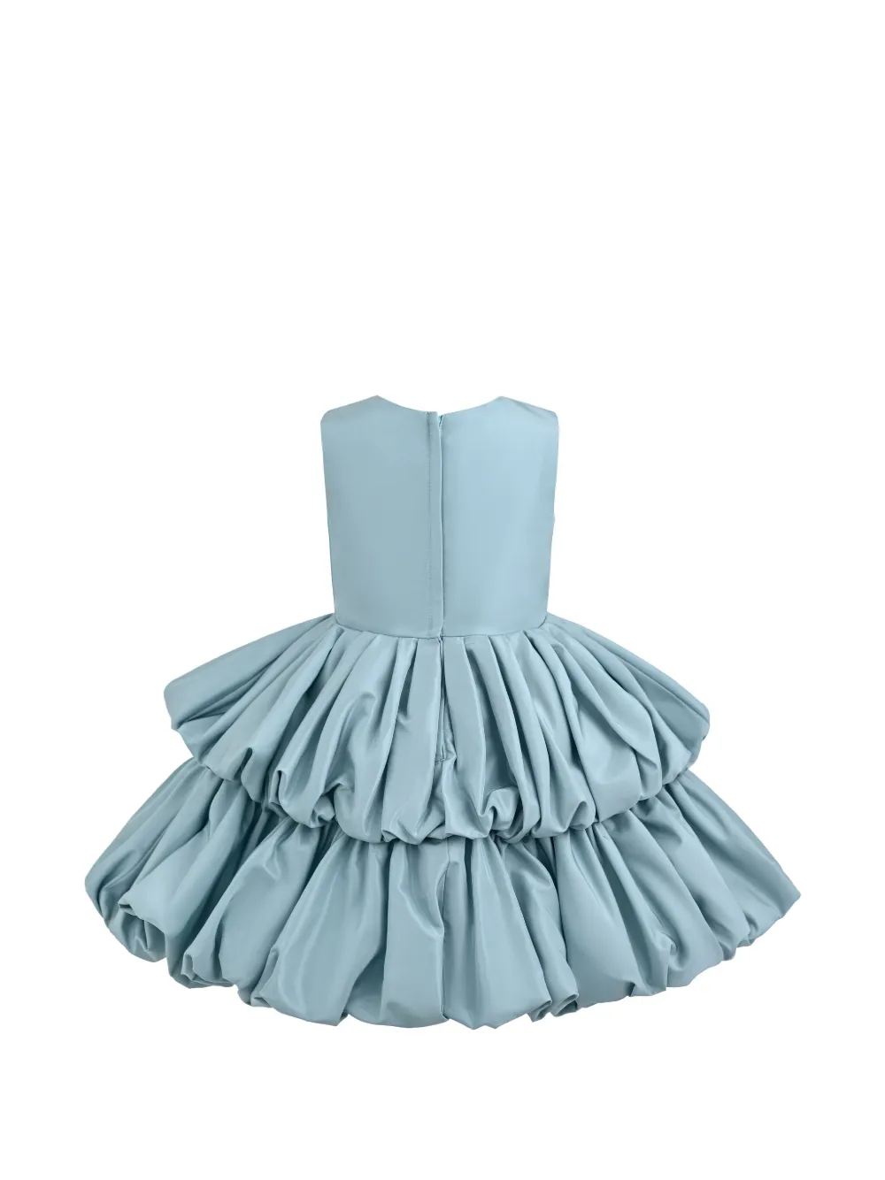 Tulleen Marina gelaagde jurk met strikdetail Blauw