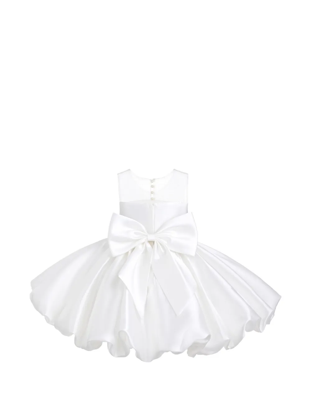 Tulleen Zorina floral-accent dress - Blanc