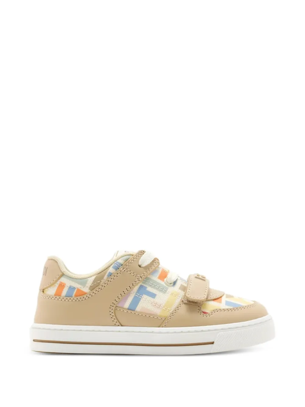 Fendi Kids Sneakers con stampa FF e logo goffrato - Toni neutri