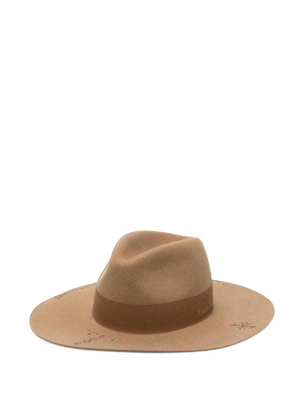 Golden Goose heavy wool felt Fedora hat - Neutrals
