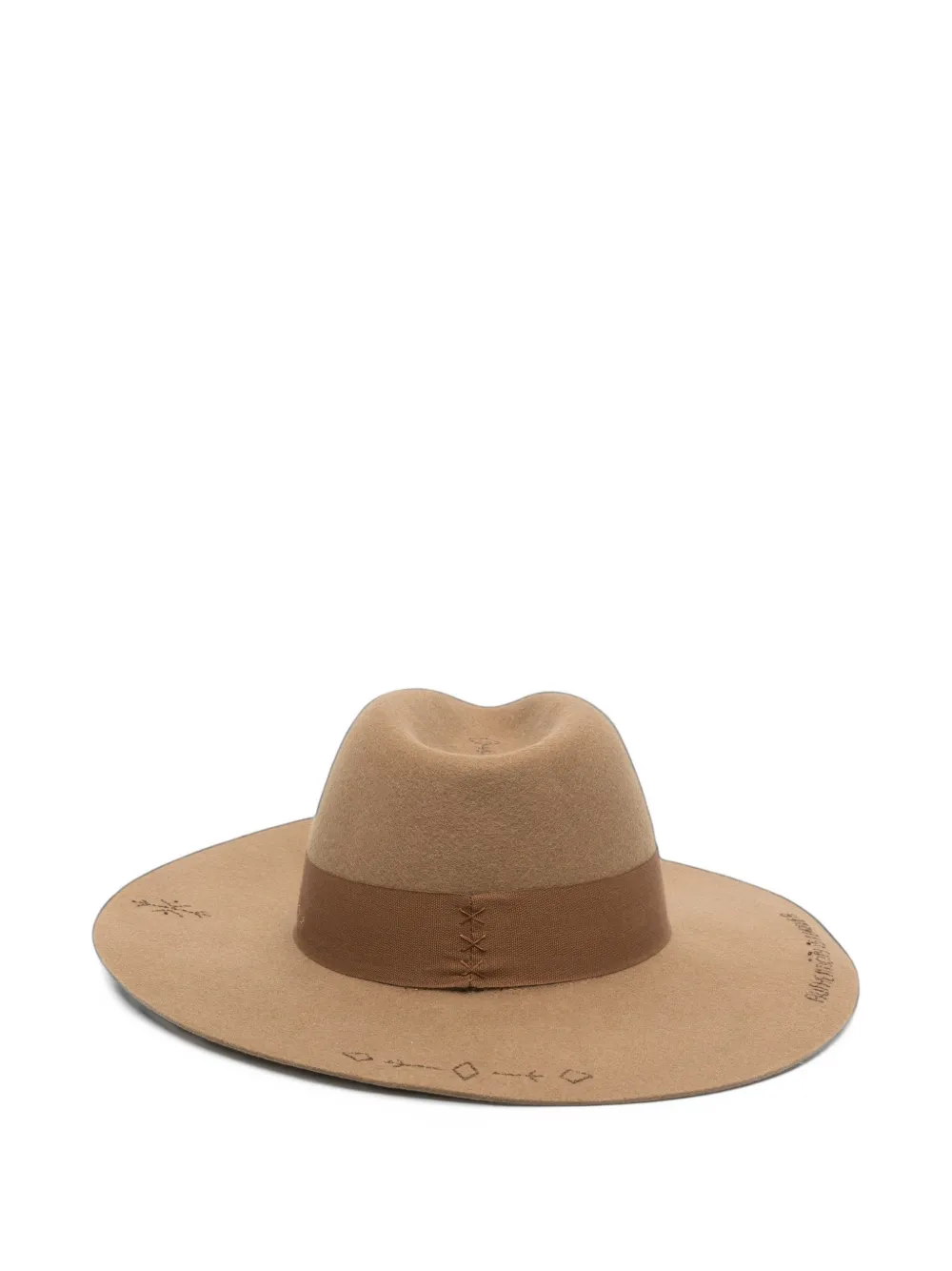 Golden Goose Fedora wollen vilten hoed Beige