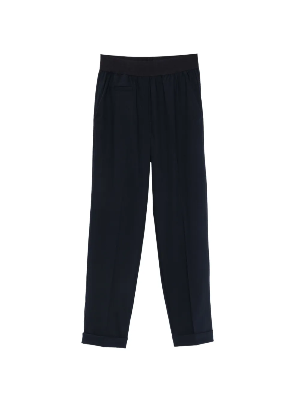 Le Tricot Perugia pantalon à taille élastiquée - Bleu