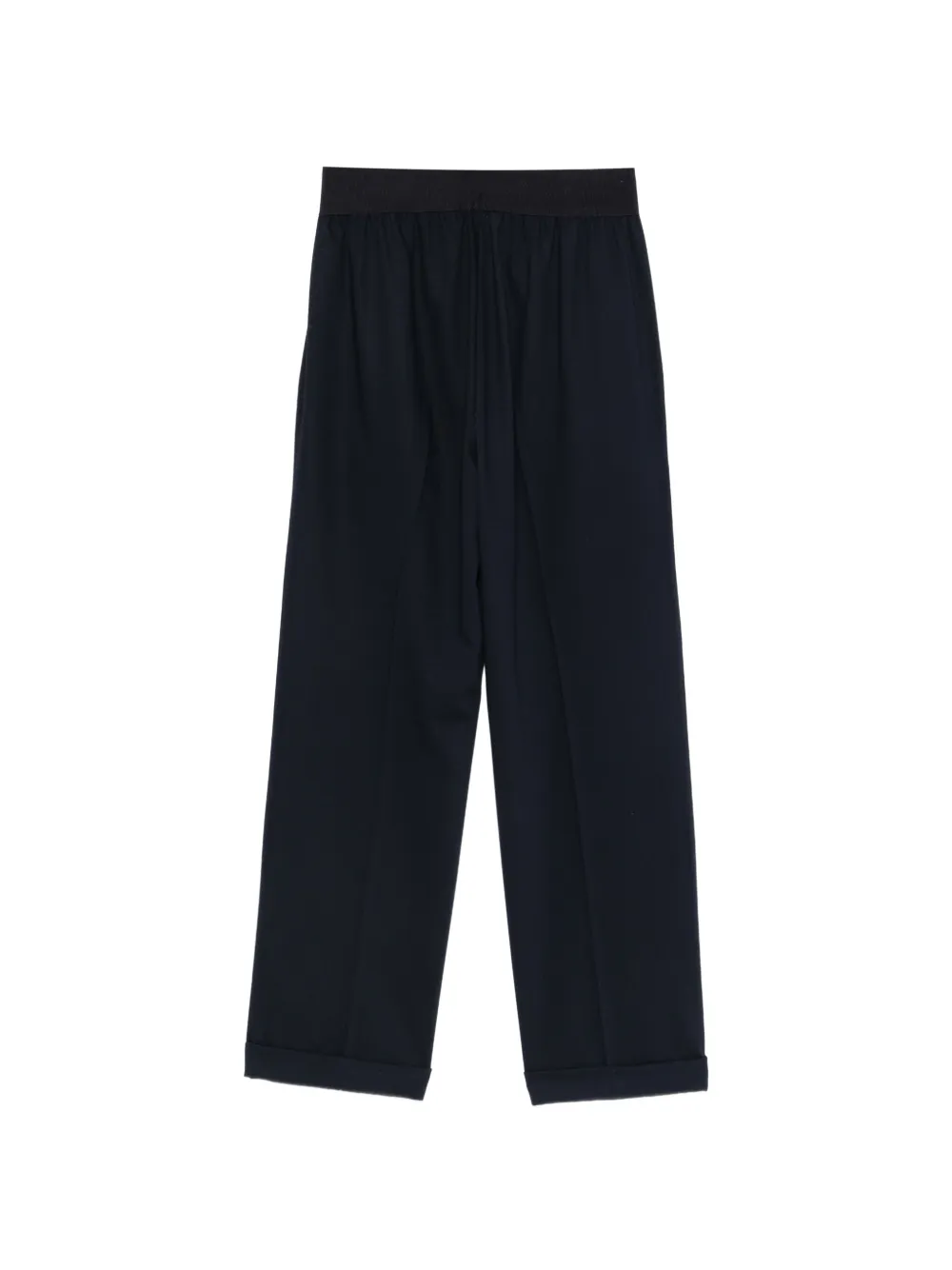 Le Tricot Perugia elasticated-waistband trousers Blauw