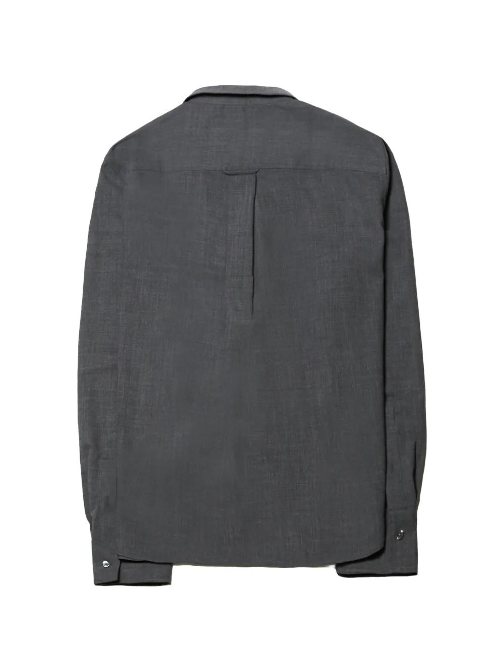 AMI Paris quarter-zip chest-pocket polo shirt Grijs