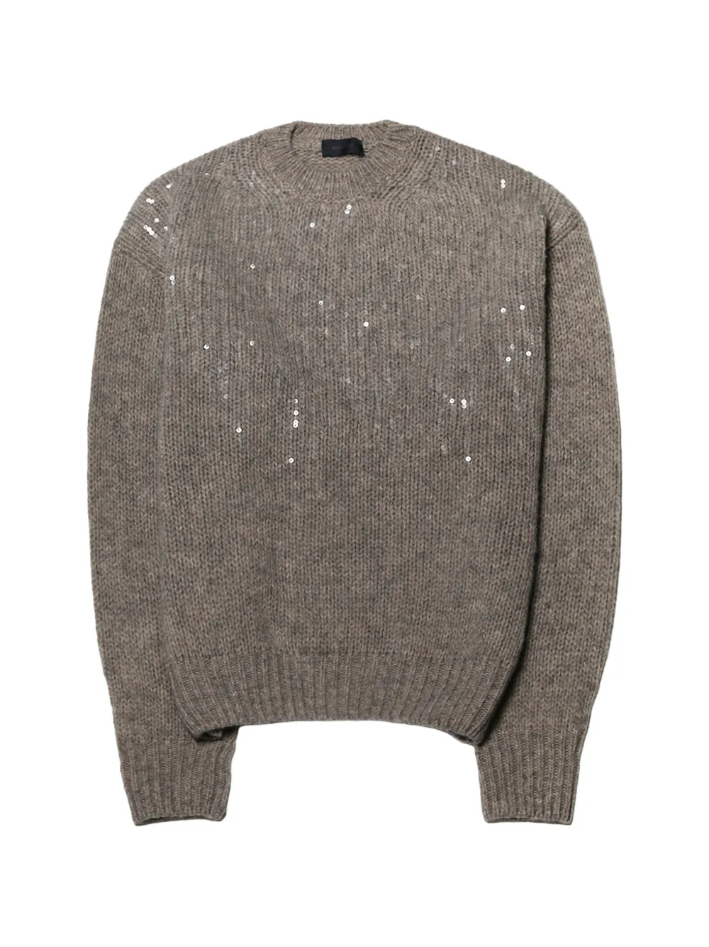Haikure sequin-embellished ribbed-knit sweater - Marron Haikure sequin-embellished ribbed-knit sweater - Marron