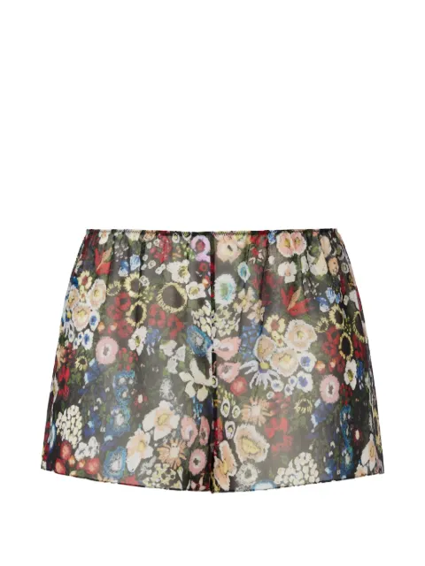 KHAITE floral-print shorts