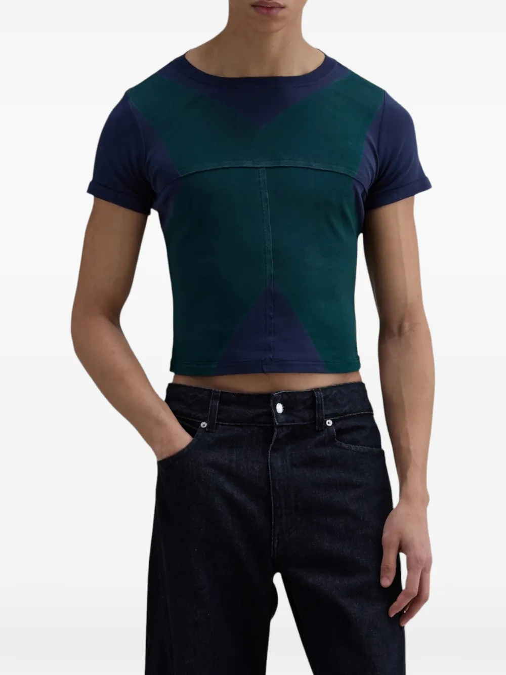 Eckhaus Latta Lapped Baby T-shirt - Vert