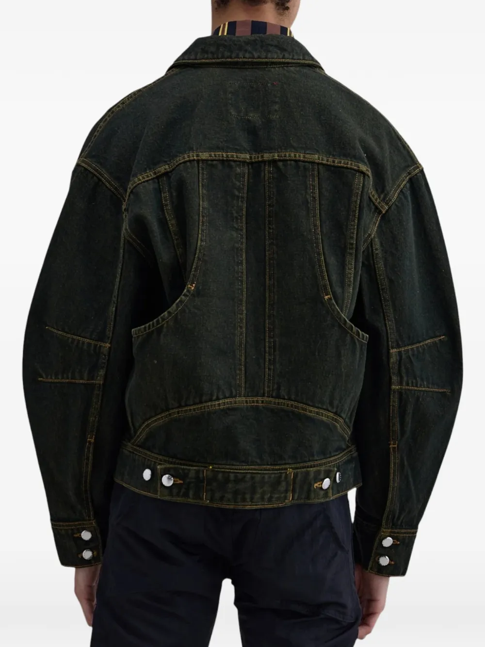 Eckhaus Latta El denim jack Groen